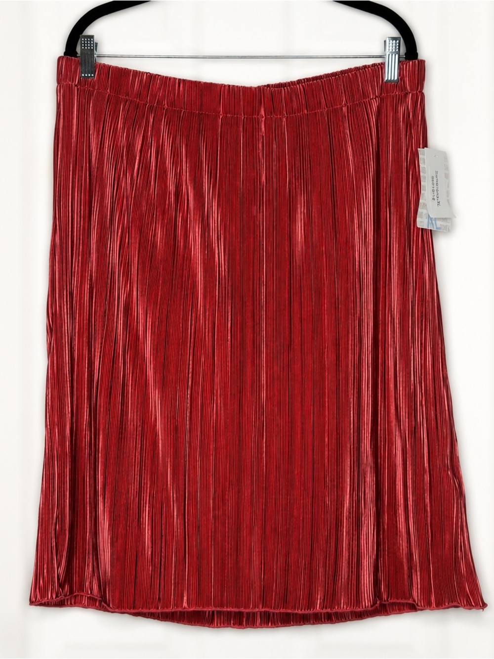 LULAROE- Coral Samantha Plissé Skirt Size XL